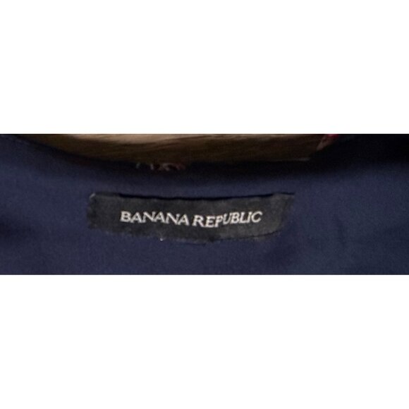 Banana Republic Faux Wrap Maxi Dress – Preppy Navy Floral, Size 4 Wedding Guest, - Picture 5 of 7